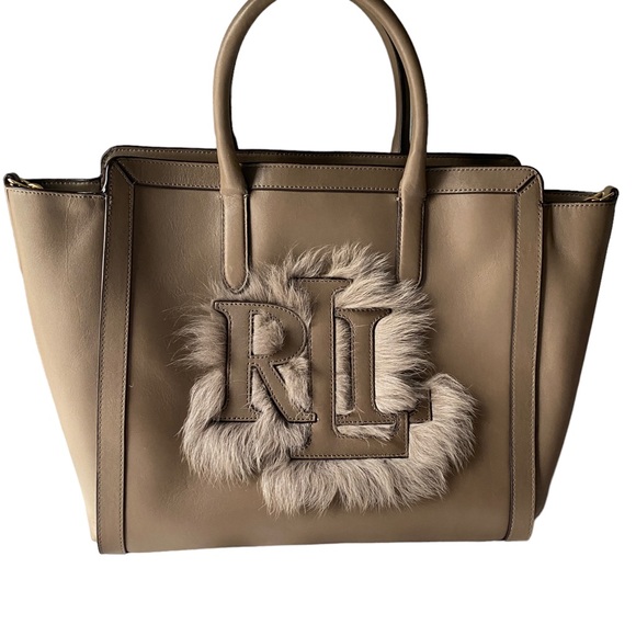 Lauren Ralph Lauren Large Leather Tyler Tote - Picture 15 of 15